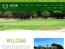 Tablet Screenshot of foxtongolf.co.nz